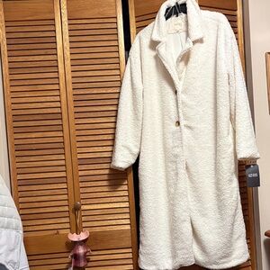 Women's Cream Teddy Coat